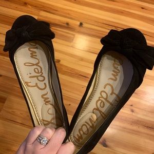 Black bow flats - Sam Edelman EUC